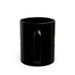 Black Glossy Mug — "Blacktable Tumor Board" Logo Coffee Cup (11oz/15oz)