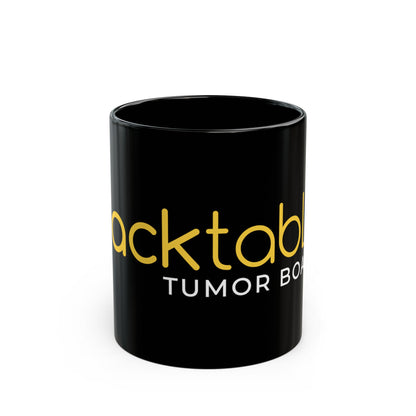Black Glossy Mug — "Blacktable Tumor Board" Logo Coffee Cup (11oz/15oz)